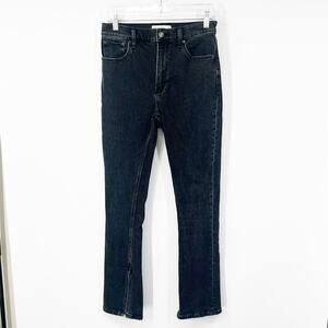 Abercrombie & Fitch The Skinny Jeans High Rise Ankle Slits Black